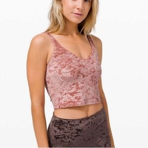 Lululemon align crushed velvet built in bra tank